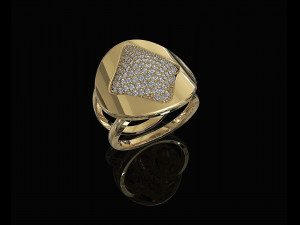 brilliant stylish ring 3D Принт Модель