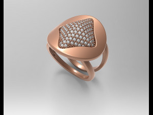 brilliant stylish ring 3D Принт Модель