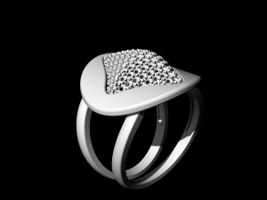 brilliant stylish ring 3D Принт Модель