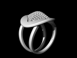 brilliant stylish ring 3D Принт Модель