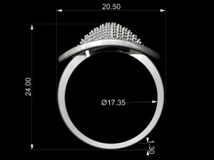 brilliant stylish ring 3D Print Model