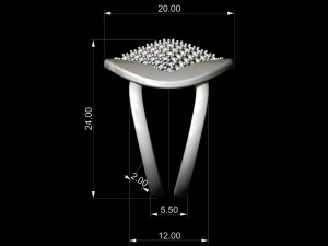 brilliant stylish ring 3D Print Model