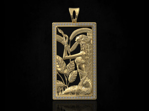 pharaoh girl pendant 3D-Druckmodell