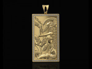 pharaoh girl pendant 3D-Druckmodell