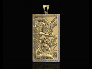 pharaoh girl pendant 3D-Druckmodell