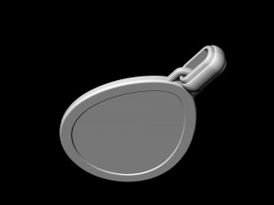 rabbit in easter egg pendant Model Cetak 3D