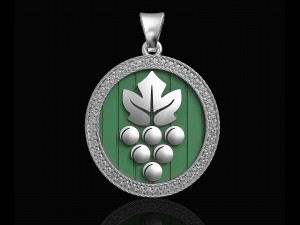 grapes-logo pendant 3D 프린트 모델