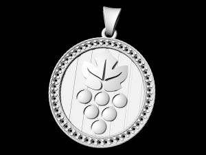 grapes-logo pendant 3D 프린트 모델