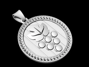 grapes-logo pendant 3D Print Model