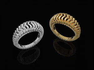 волны звенят толстыми стенками 3D Принт Модель