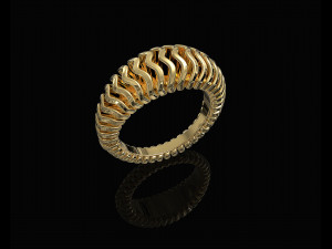 waves ring with thick walls 3D प्रिंट मॉडल