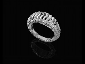 waves ring with thick walls 3D प्रिंट मॉडल