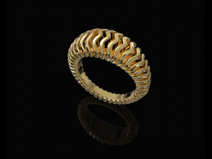 waves ring with thick walls 3D प्रिंट मॉडल
