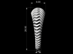 waves ring with thick walls 3D प्रिंट मॉडल