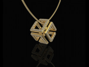 infinity cube pendant 3D 프린트 모델