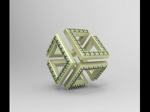 infinity cube pendant 3D 프린트 모델