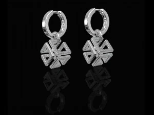 infinity cube earrings 3D Print Model