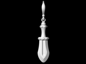 mini sword earrings 3Dプリントモデル