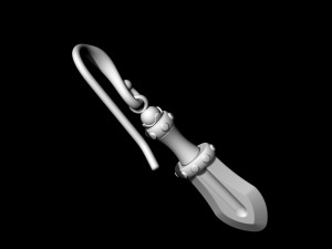 mini sword earrings 3Dプリントモデル