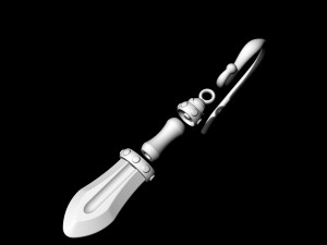 mini sword earrings 3Dプリントモデル