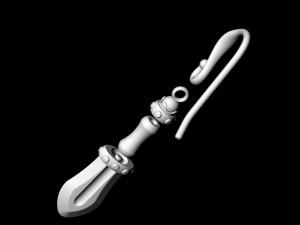 mini sword earrings 3Dプリントモデル