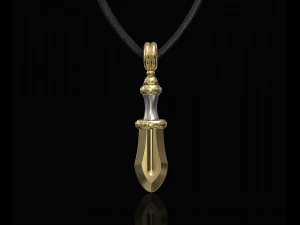 colgante mini espada Modelo de impresión 3D