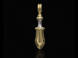 mini sword pendant 3D Print Model