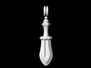 mini sword pendant 3D Print Model