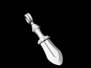mini sword pendant 3D Print Model