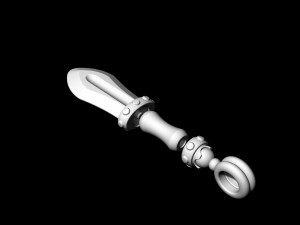 mini sword pendant 3D Print Model