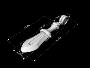 mini sword pendant 3D Print Model