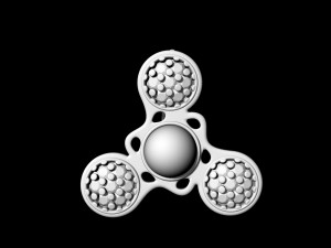 pearl spinner earrings Modelo de Impressão 3D