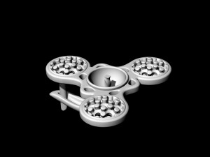 pearl spinner earrings Modelo de Impressão 3D