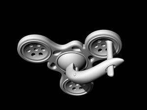 pearl spinner earrings Modelo de Impressão 3D