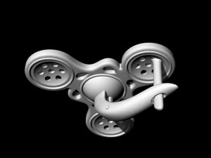 pearl spinner earrings 3D Print Model