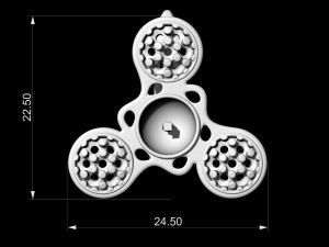pearl spinner earrings Modelo de Impressão 3D