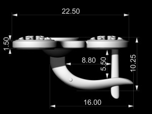 pearl spinner earrings Modelo de Impressão 3D
