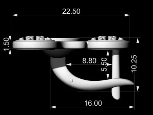 pearl spinner earrings 3D Print Model