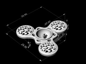 pearl spinner earrings 3D Print Model