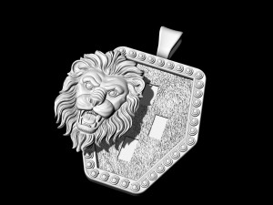 lion face pendant 3D Print Model