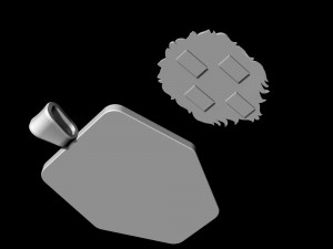 lion face pendant 3D Print Model