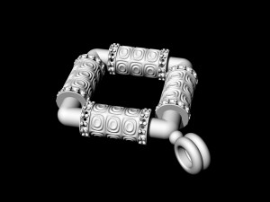 textured poles pendant 3Dプリントモデル