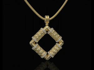 textured poles pendant 3D Print Model