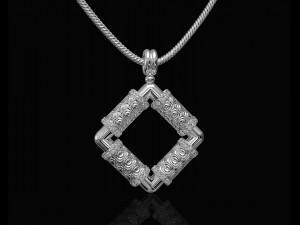 textured poles pendant 3Dプリントモデル