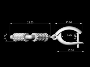 textured poles earrings 3Dプリントモデル