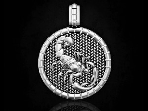 scorpion-horoscopes pendant 3Dプリントモデル