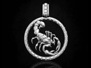 scorpion-horoscopes pendant 3Dプリントモデル