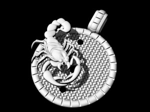 scorpion-horoscopes pendant 3Dプリントモデル