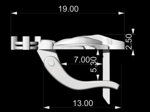 मणि के साथ लौ बालियां 3D प्रिंट मॉडल