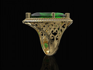 marquise antique ring Modèles 3D en vedette